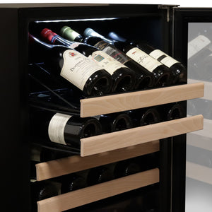 164 Bottle Whynter Built-in Stainless Steel Dual Zone Compressor Wine Refrigerator with Display Rack and LED display