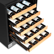 Load image into Gallery viewer, 24&quot; Whynter Built-In Stainless Steel 54 Bottle Wine Refrigerator Cooler