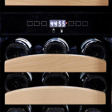 Load image into Gallery viewer, 28 bottle Whynter Dual Temperature Zone Built-In Wine Refrigerator