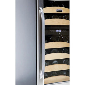 28 bottle Whynter Dual Temperature Zone Built-In Wine Refrigerator