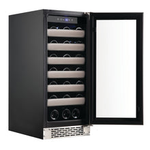 Load image into Gallery viewer, 33 Bottle Whynter Elite Seamless Stainless Steel Door Single Zone Built-in Wine Refrigerator