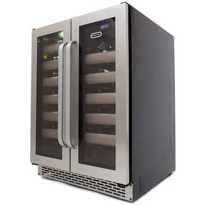 40 Bottle Whynter Elite Seamless Stainless Steel Door Dual Zone Built-in Wine Refrigerator